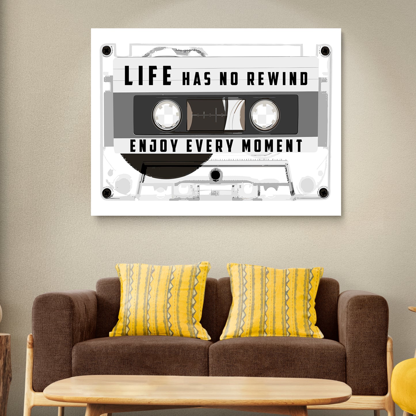 Positive Quote Cassette Canvas Arts for Home Office Study Room Living Room Wall Decor-Kotart