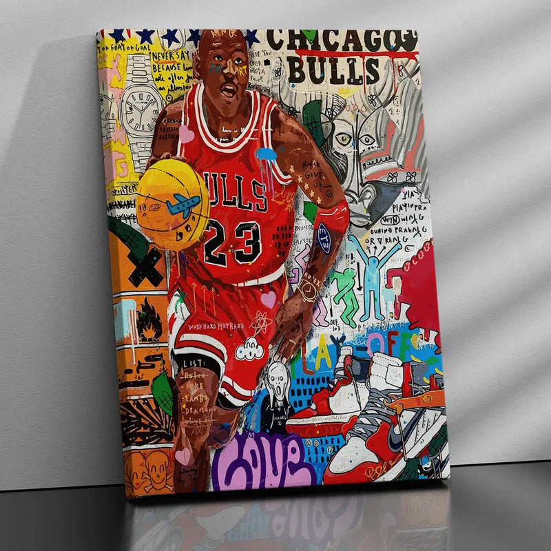 Michael Jordan Canvas Art - A Tribute to Basketball Greatness-Kotart