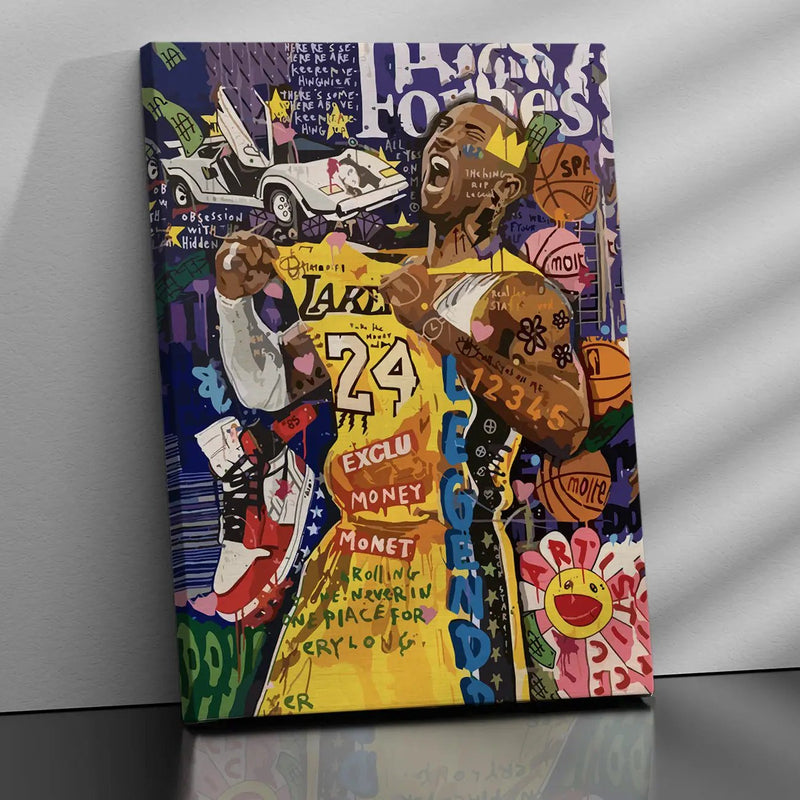 Famous Basket Bowl Player Canvas Painting-Kotart