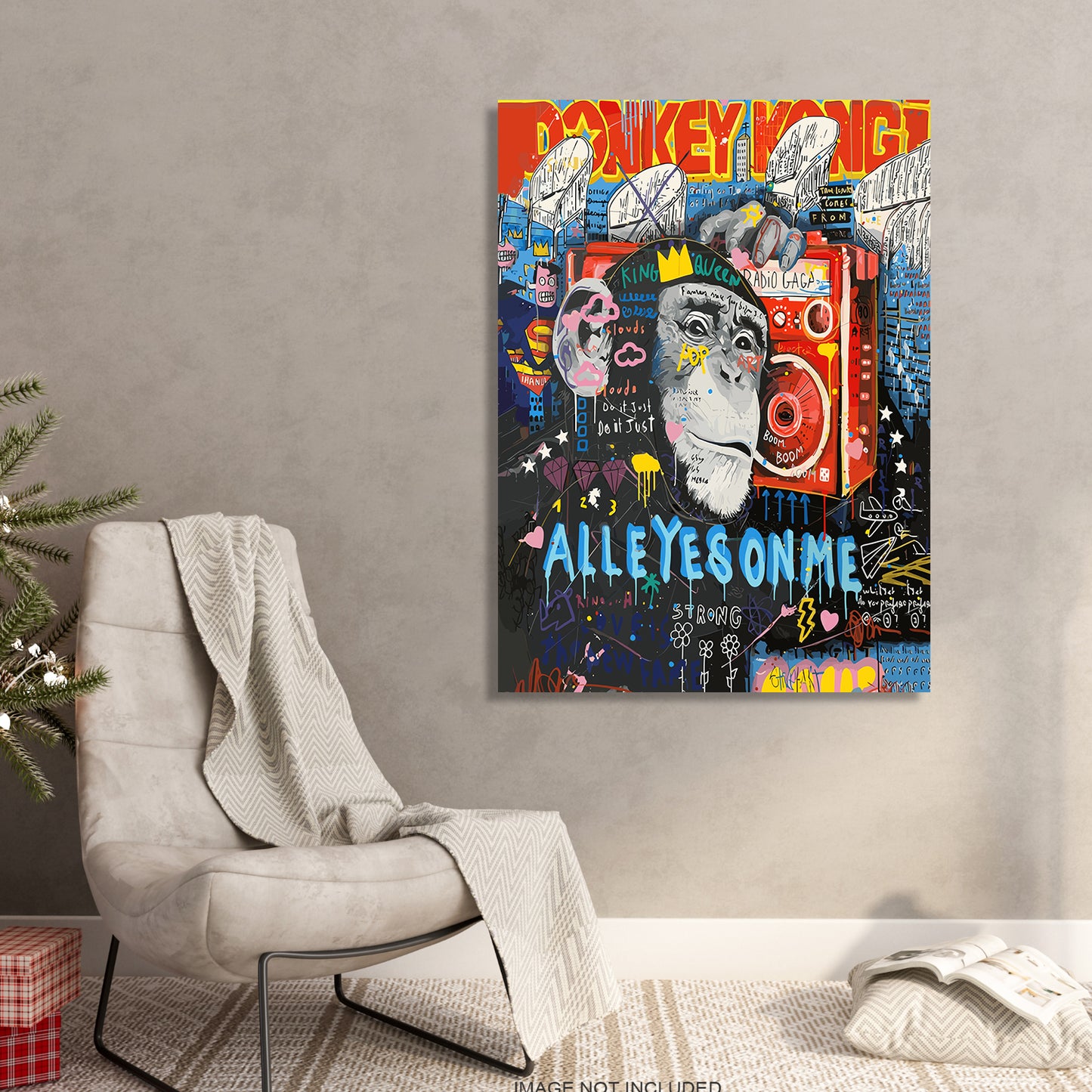 Groovy Ape: Funky Monkey Canvas Painting-Kotart