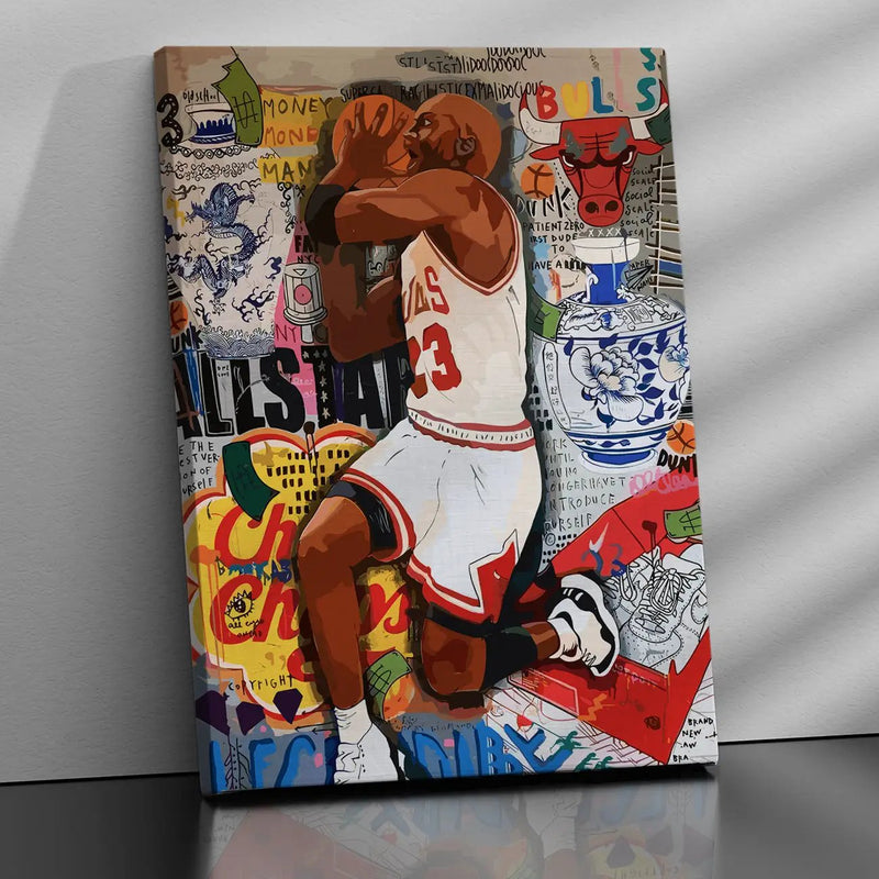 Basket Bowl Player Michael Jordan Canvas Painting-Kotart