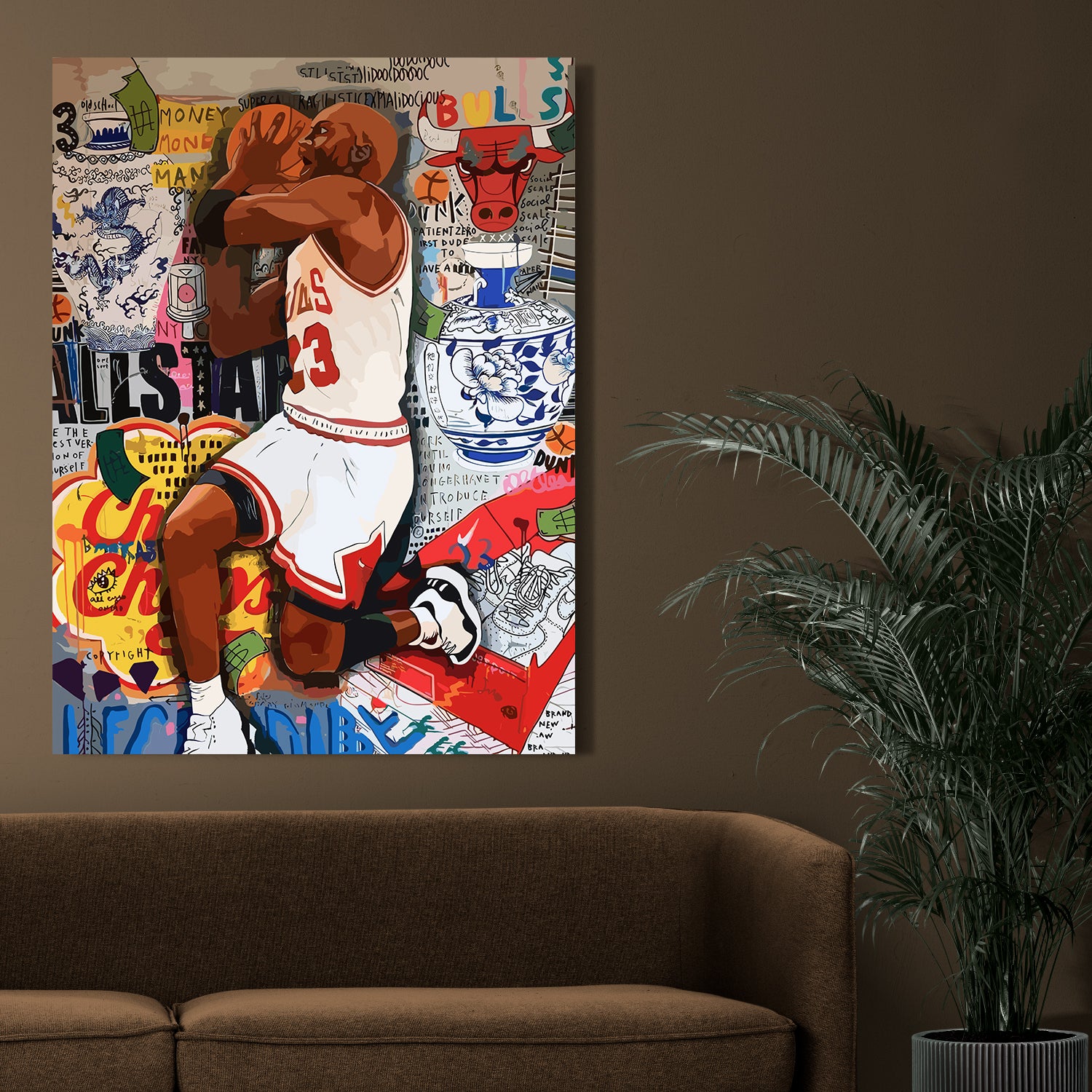 michael jordan canvas painting