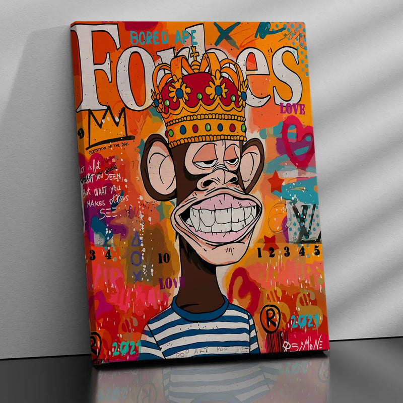 Funky Ape Canvas Painting for Living Room Bedroom Home and Office Wall Decor-Kotart