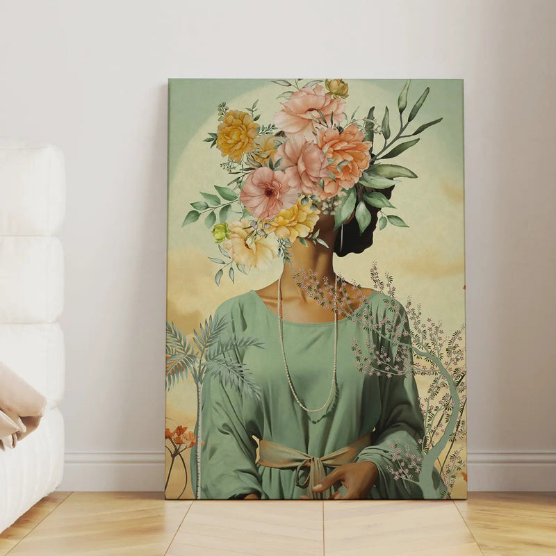 Nature's Silhouette: Elegant Wall Canvas Art Print