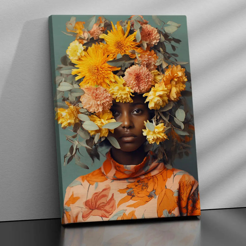 Floral Dreams: Surreal Nature-Inspired Canvas Art Print