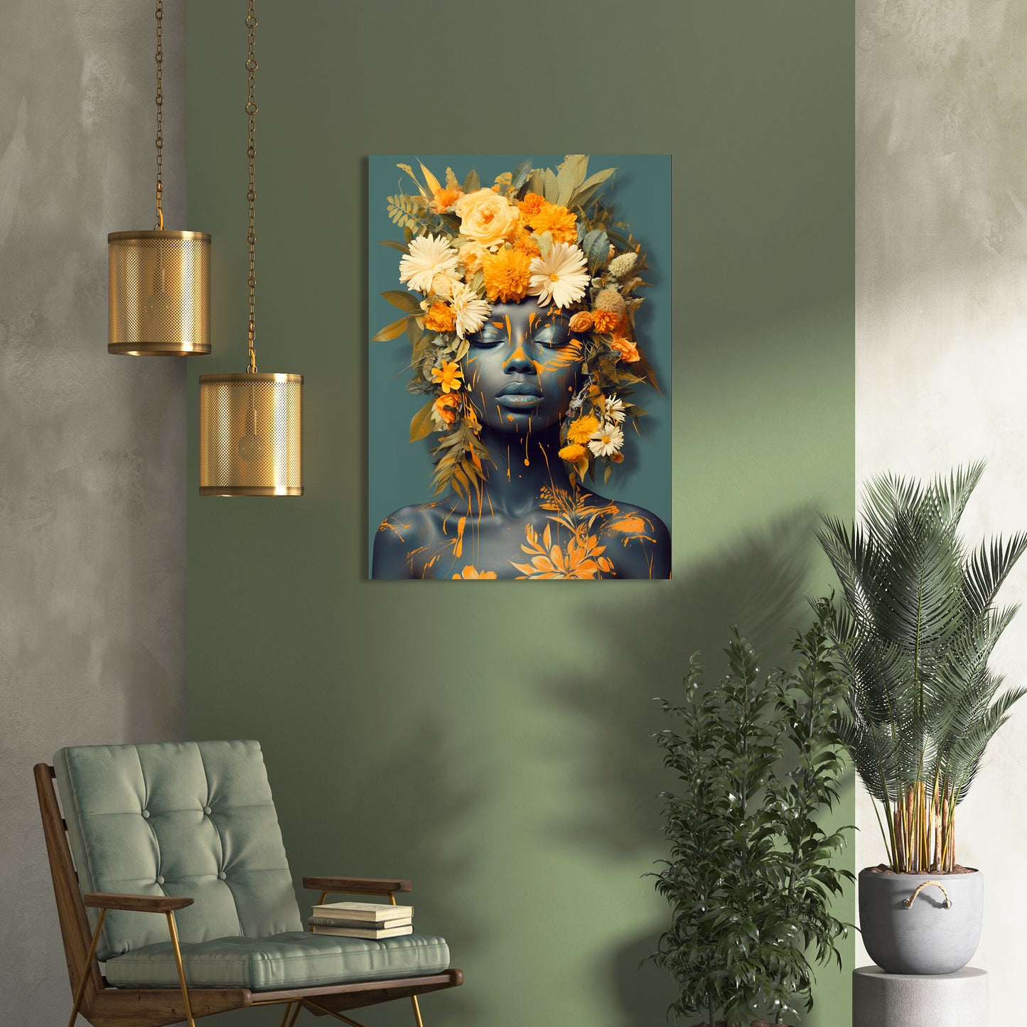 Floral Dreams: Surreal Nature-Inspired Canvas Art Print