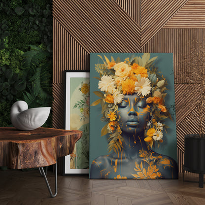 Floral Dreams: Surreal Nature-Inspired Canvas Art Print