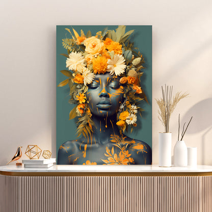 Floral Dreams: Surreal Nature-Inspired Canvas Art Print