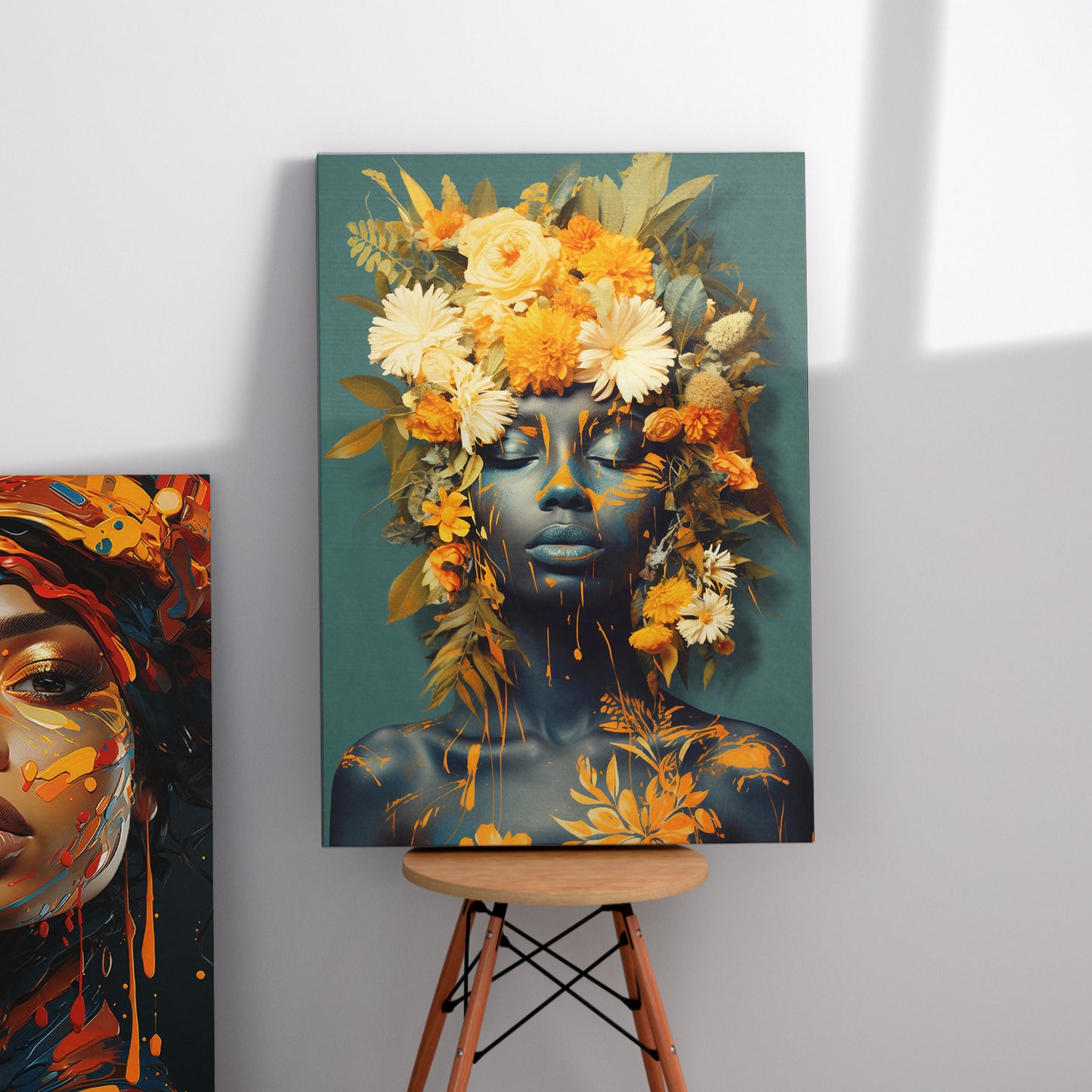 Floral Dreams: Surreal Nature-Inspired Canvas Art Print