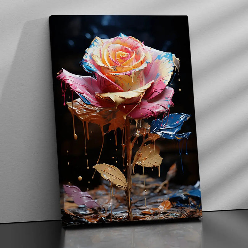 Lush Rose Canvas Art Print: India's Timeless Symbol of Love
