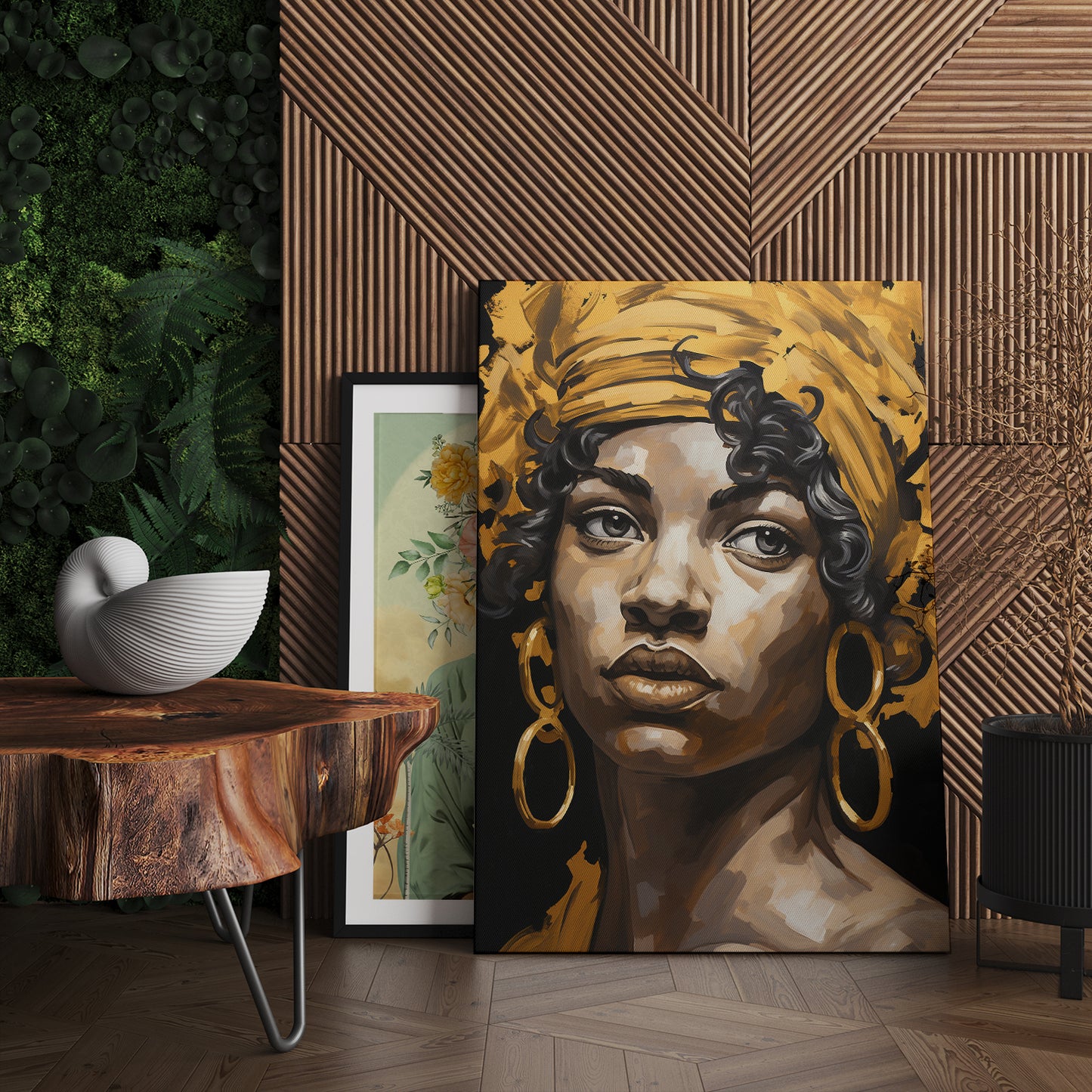 African Queen Modern Portrait Canvas