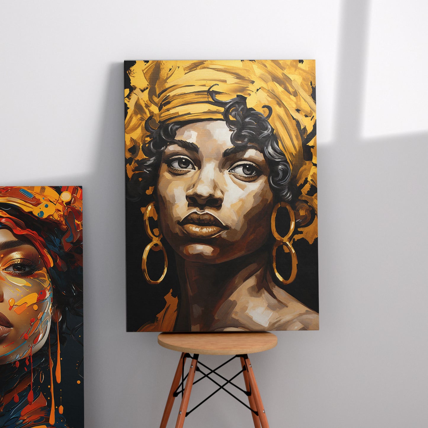 African Queen Modern Portrait Canvas