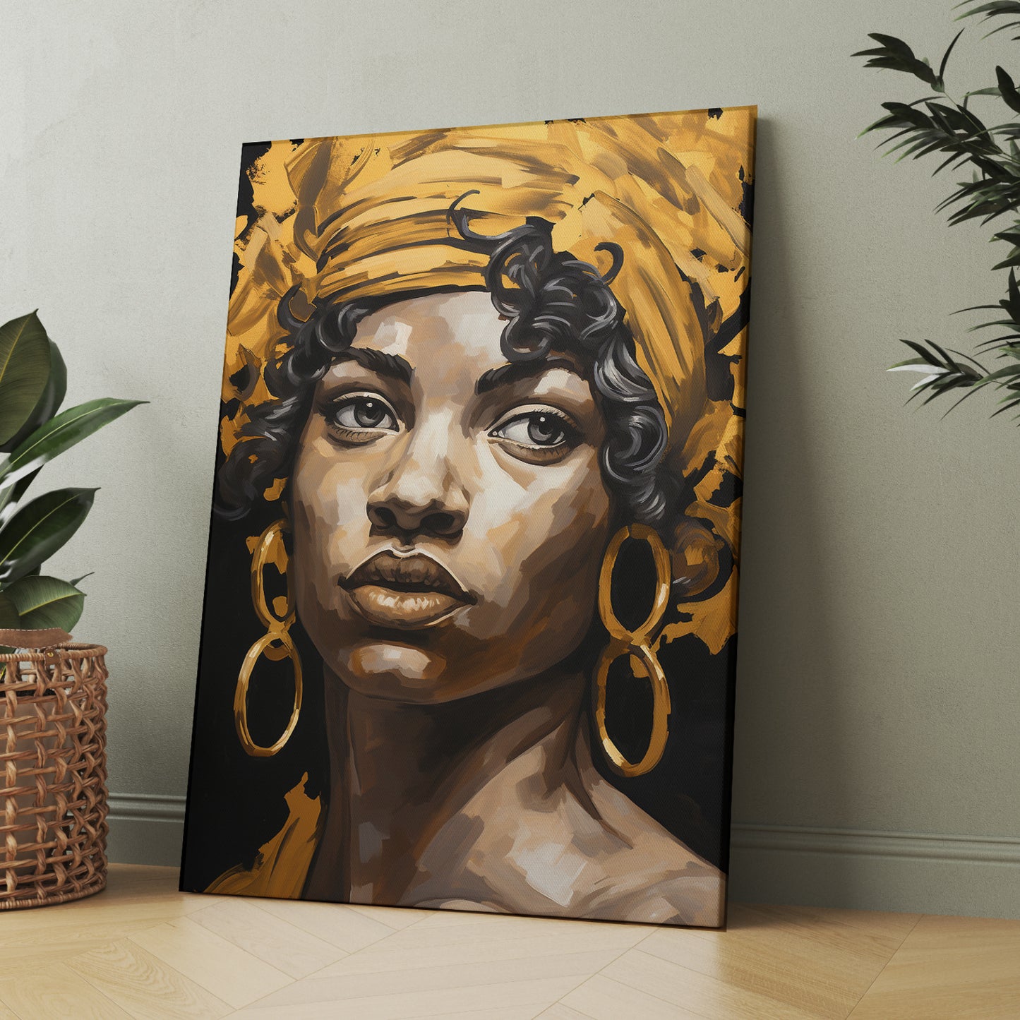 African Queen Modern Portrait Canvas