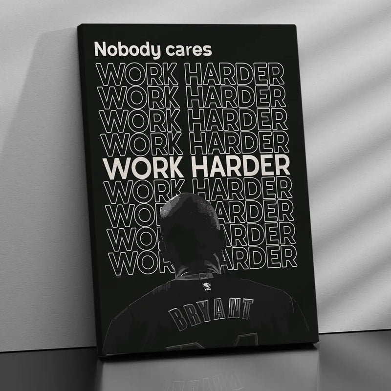 Motivational Canvas Art Print Featuring Kobe Bryant