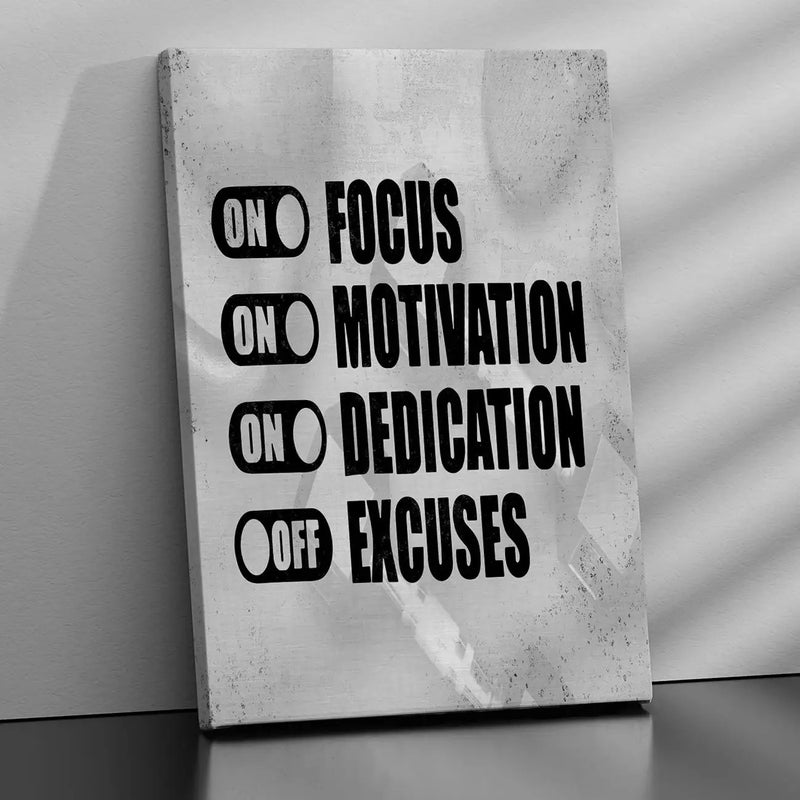 Switch Your Mindset Motivational Canvas Art Print