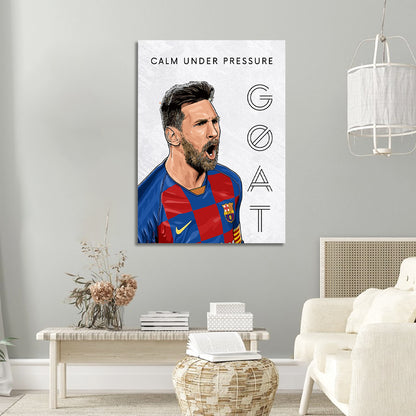 Lionel Messi Inspirational Canvas Art Print - Motivational Wall Art Collection