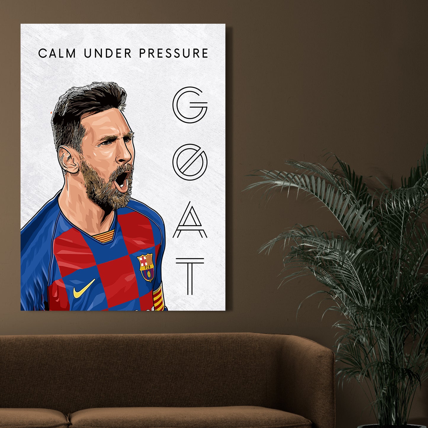 Lionel Messi Inspirational Canvas Art Print - Motivational Wall Art Collection