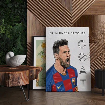 Lionel Messi Inspirational Canvas Art Print - Motivational Wall Art Collection