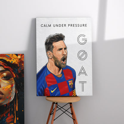 Lionel Messi Inspirational Canvas Art Print - Motivational Wall Art Collection