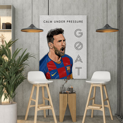 Lionel Messi Inspirational Canvas Art Print - Motivational Wall Art Collection