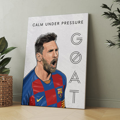 Lionel Messi Inspirational Canvas Art Print - Motivational Wall Art Collection