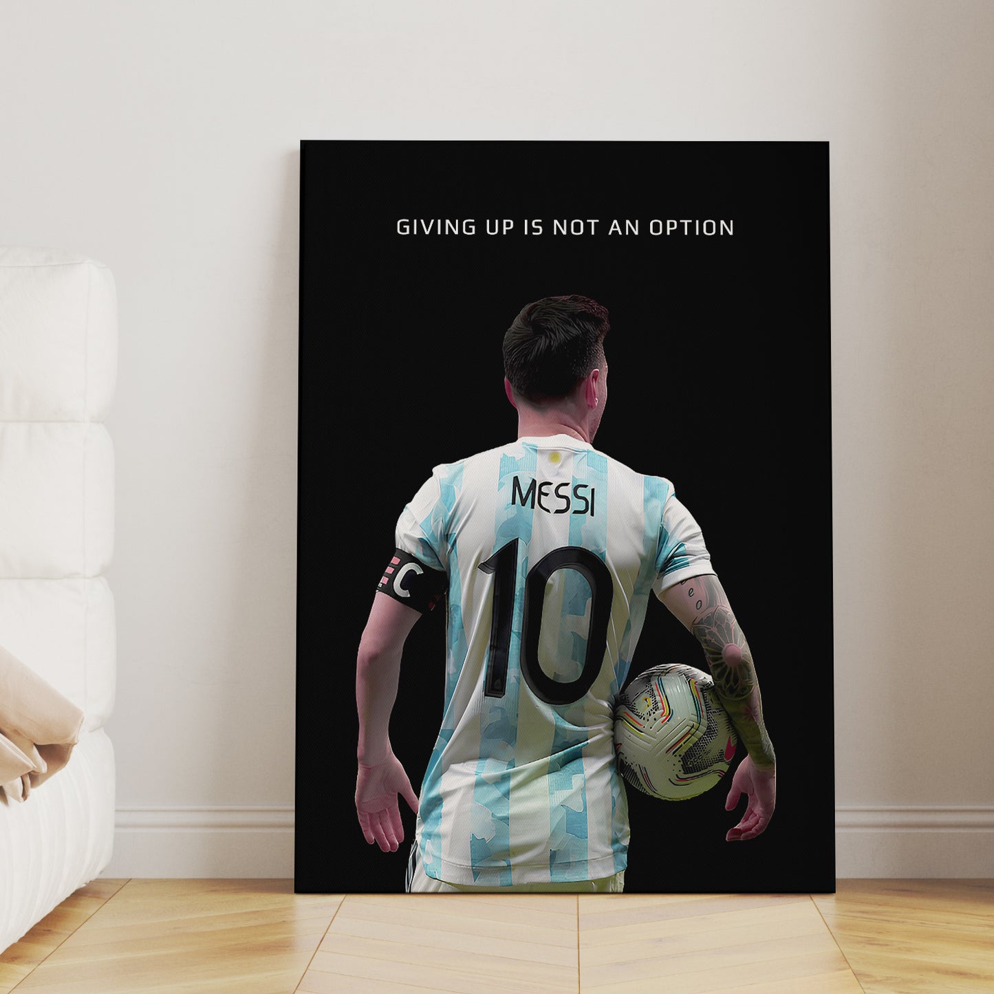 Lionel Messi Inspirational Canvas Art Print - Motivational Wall Art Collection