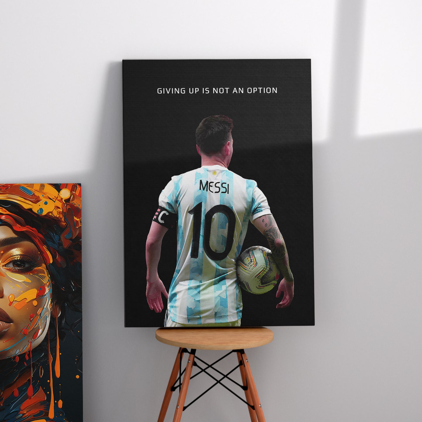 Lionel Messi Inspirational Canvas Art Print - Motivational Wall Art Collection