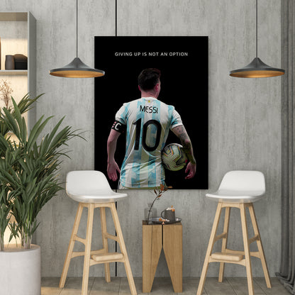 Lionel Messi Inspirational Canvas Art Print - Motivational Wall Art Collection