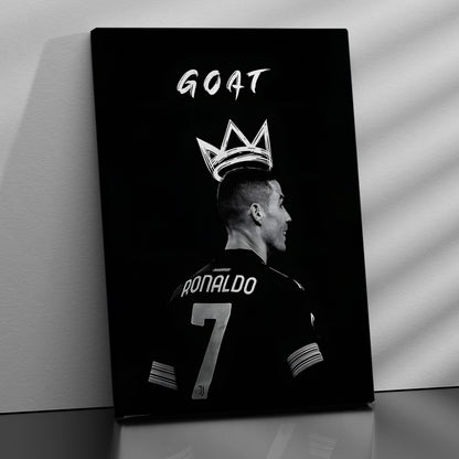 Cristiano Ronaldo Canvas Art Print : Football Legend's Motivational Artwork