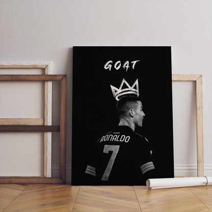 Cristiano Ronaldo Canvas Art Print : Football Legend's Motivational Artwork