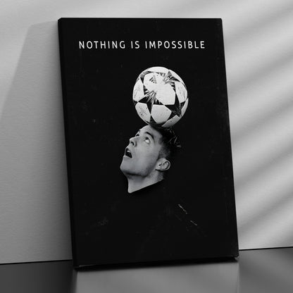 Cristiano Ronaldo Canvas Art Print : Football Legend's Motivational Artwork