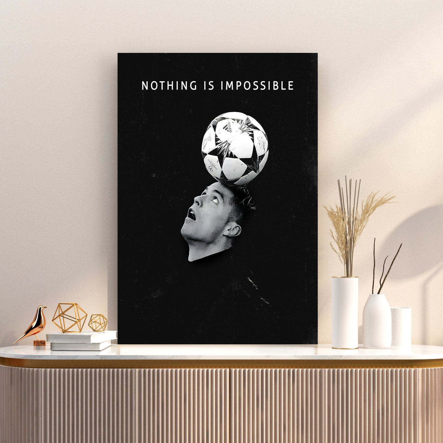 Cristiano Ronaldo Canvas Art Print : Football Legend's Motivational Artwork