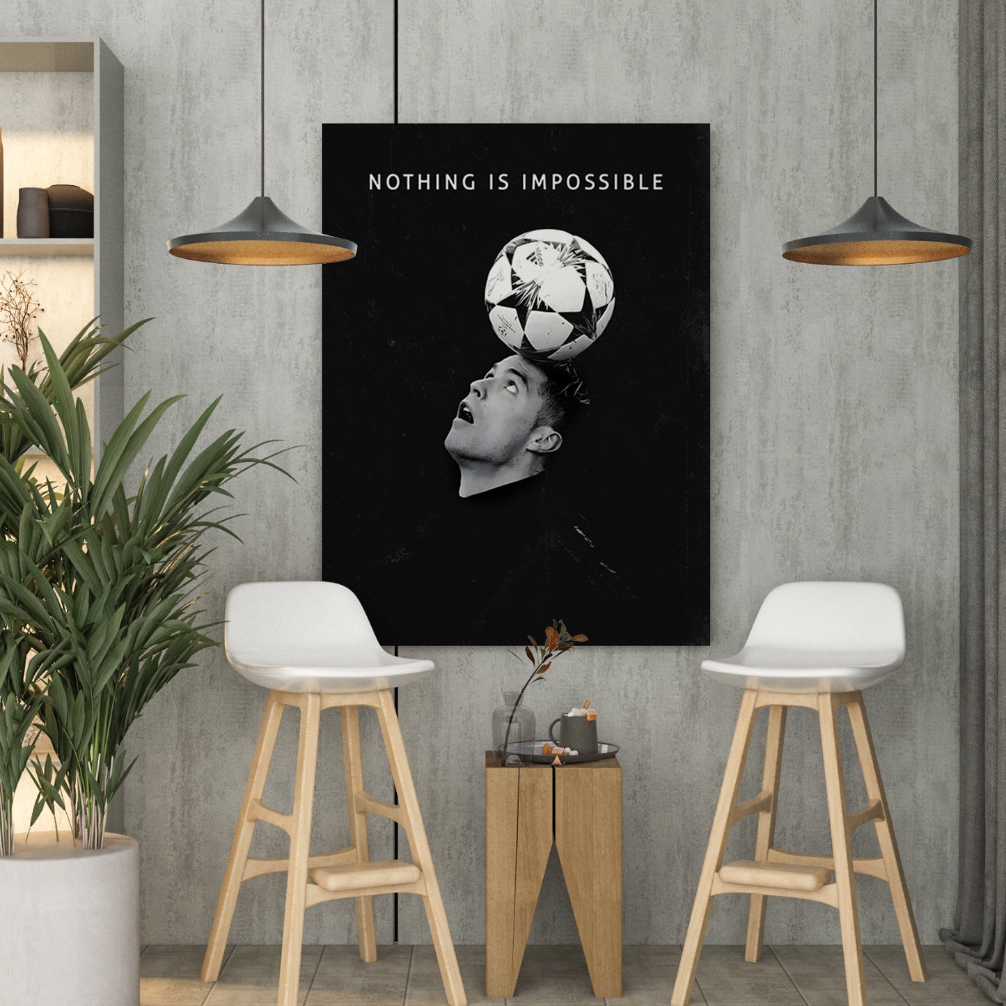 Cristiano Ronaldo Canvas Art Print : Football Legend's Motivational Artwork