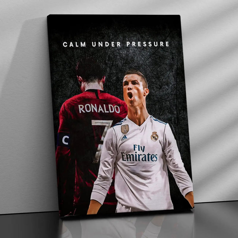 Cristiano Ronaldo Canvas Art Print : Football Legend's Motivational Artwork