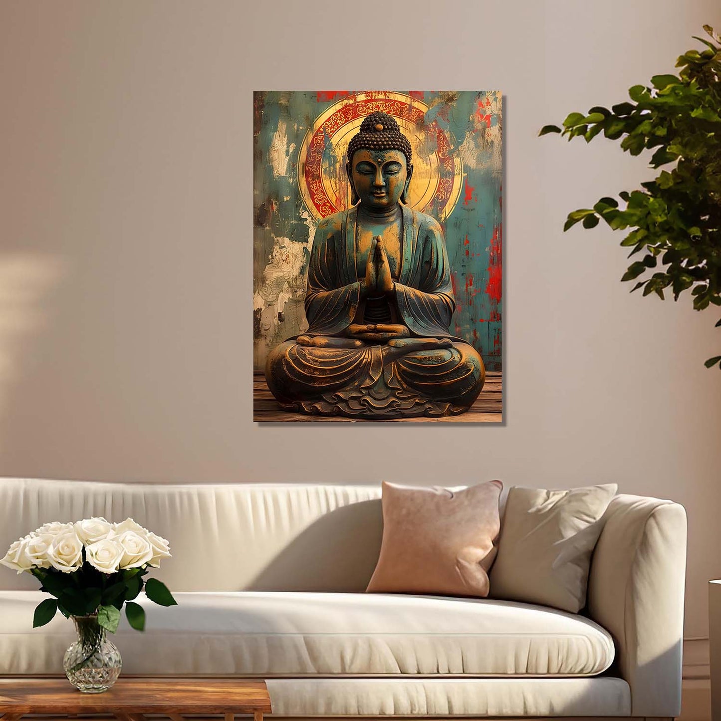 Buddha Canvas Art Print: Divine Serenity for Every Space