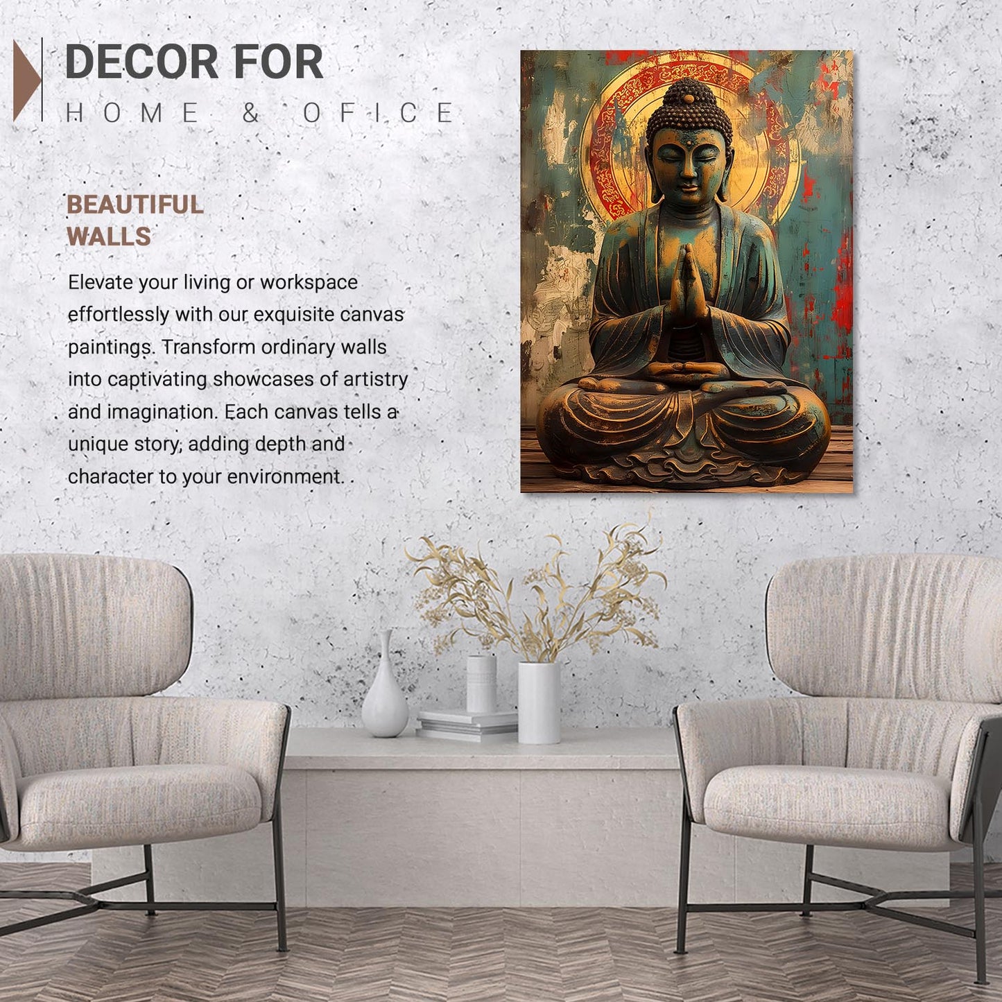 Buddha Canvas Art Print: Divine Serenity for Every Space