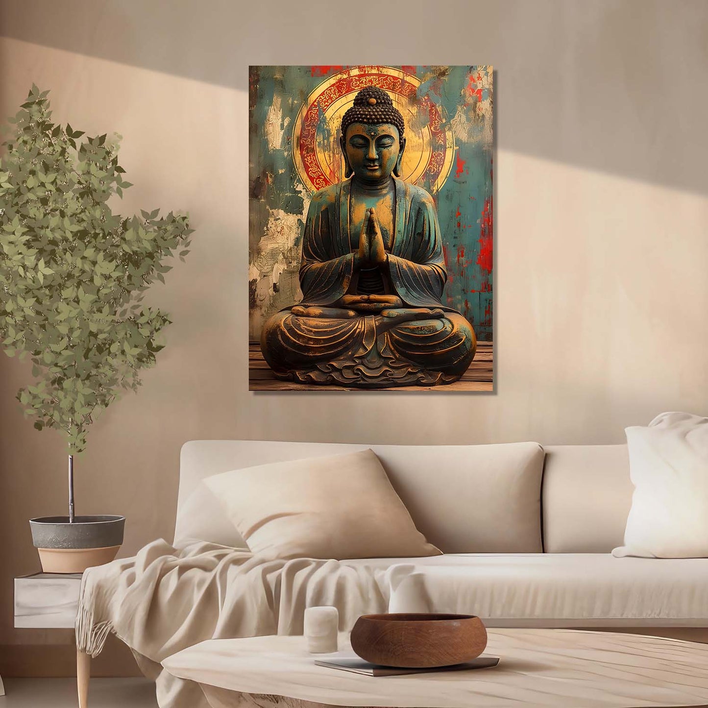 Buddha Canvas Art Print: Divine Serenity for Every Space