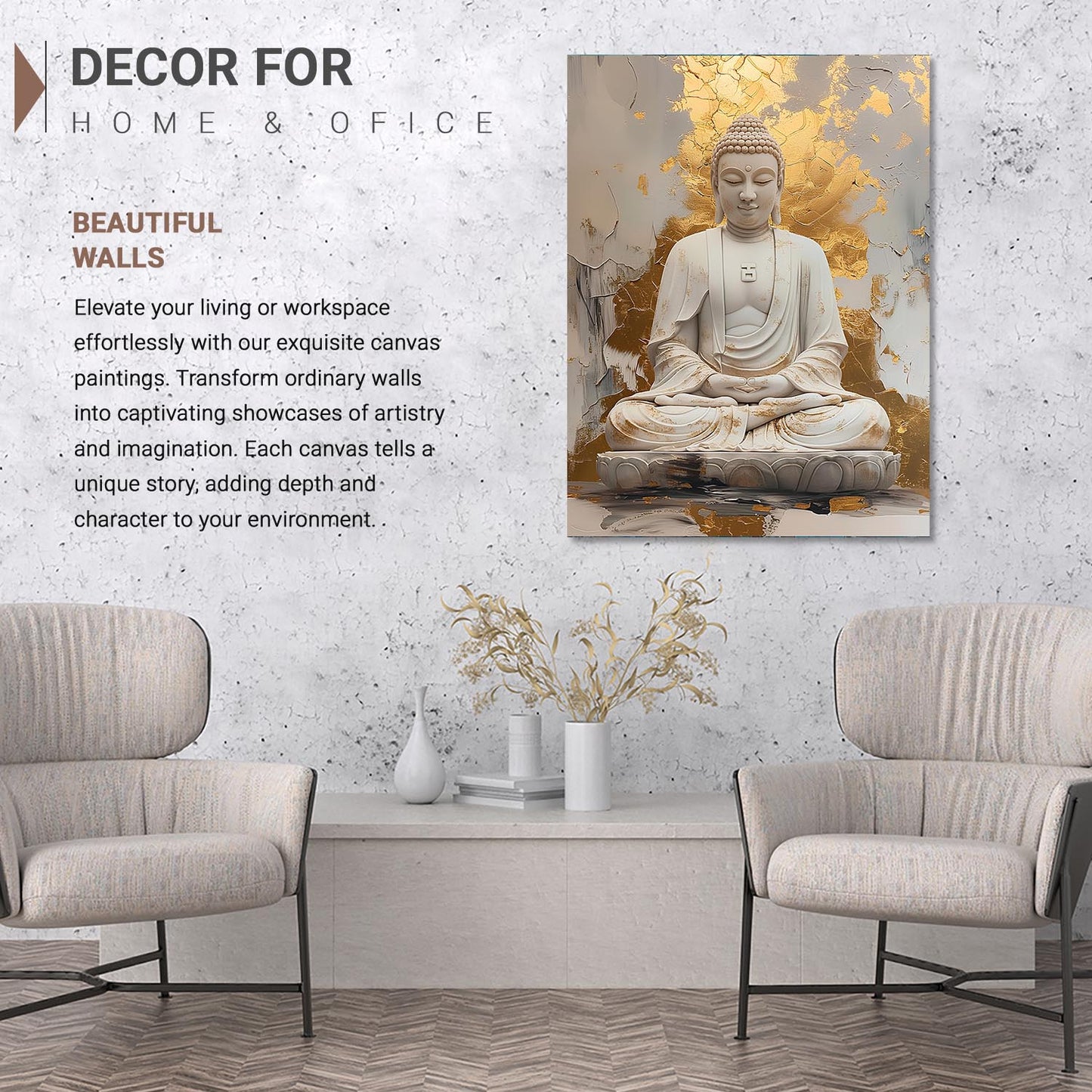 Buddha Canvas Art Print: Divine Serenity for Every Space