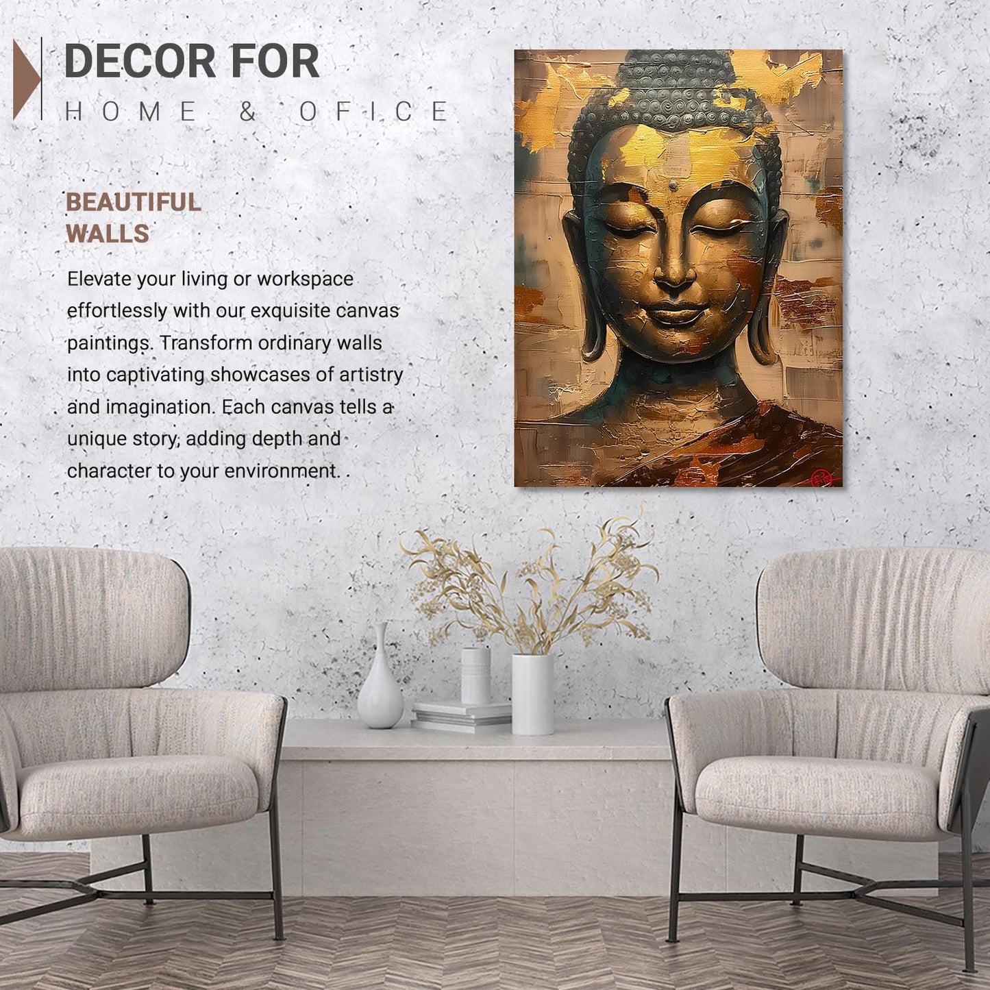 Buddha Canvas Art Print: Divine Serenity for Every Space