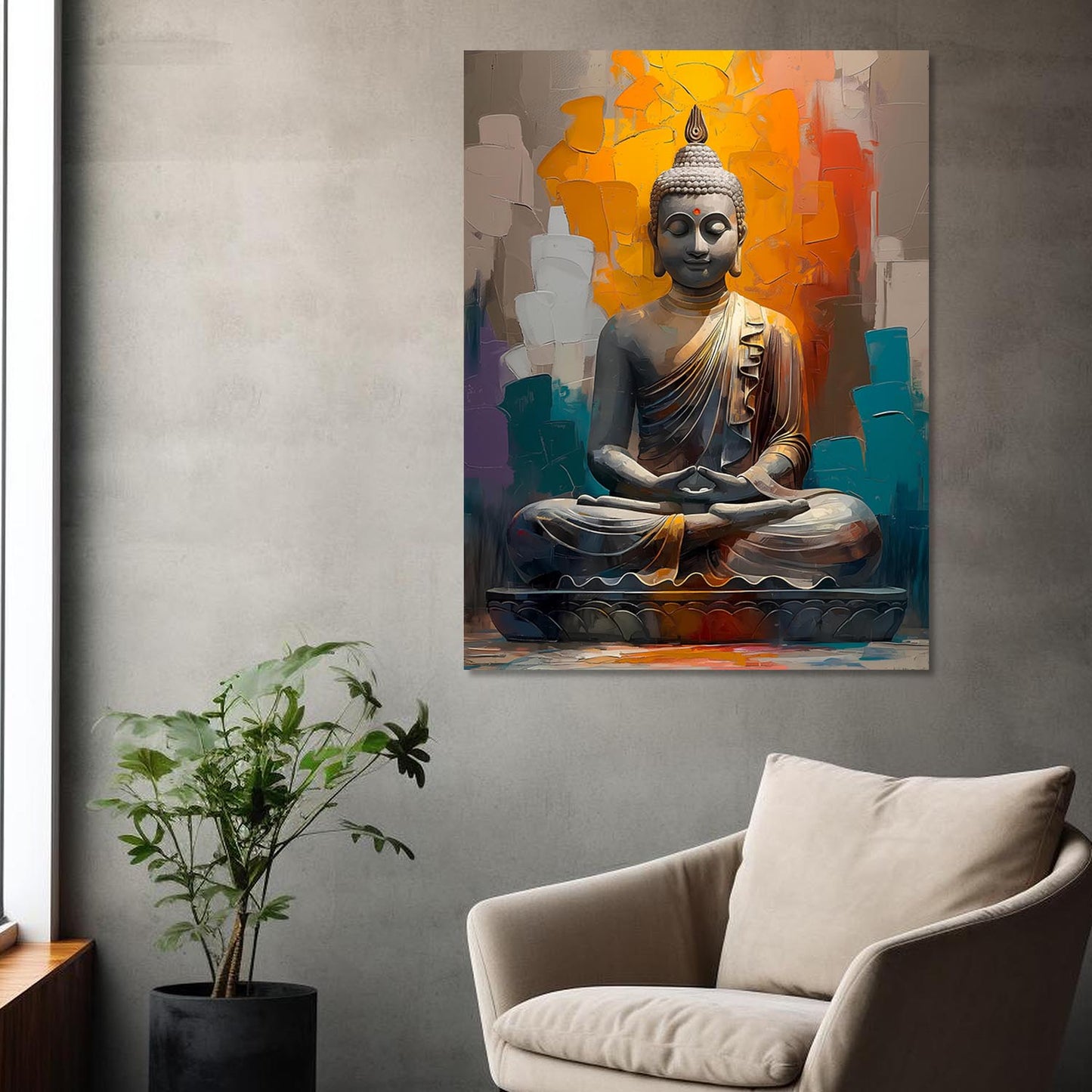 Buddha Canvas Art Print: Divine Serenity for Every Space