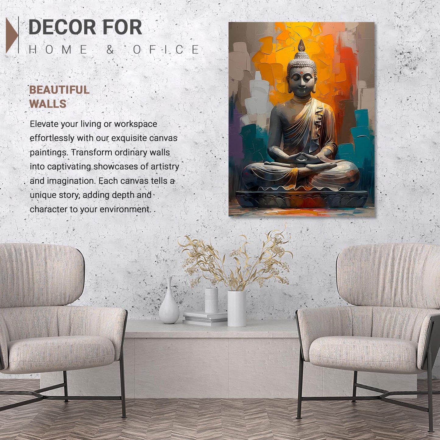 Buddha Canvas Art Print: Divine Serenity for Every Space