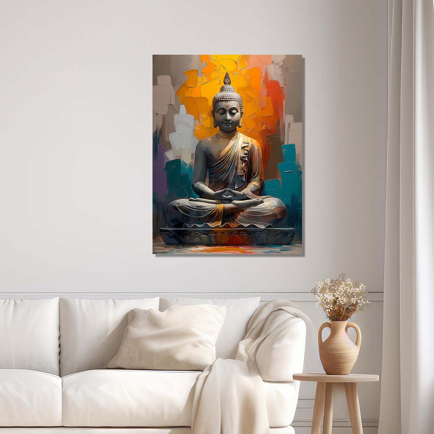 Buddha Canvas Art Print: Divine Serenity for Every Space