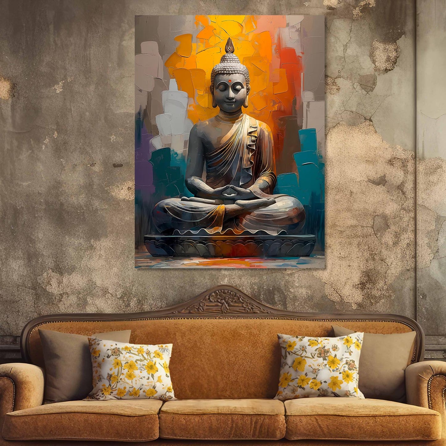 Buddha Canvas Art Print: Divine Serenity for Every Space