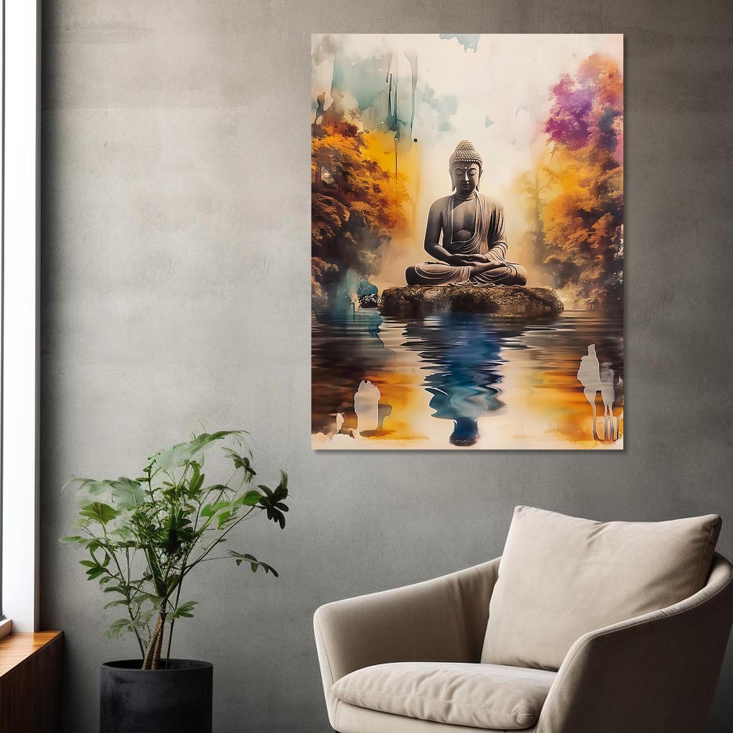 Buddha Canvas Art Print: Divine Serenity for Every Space