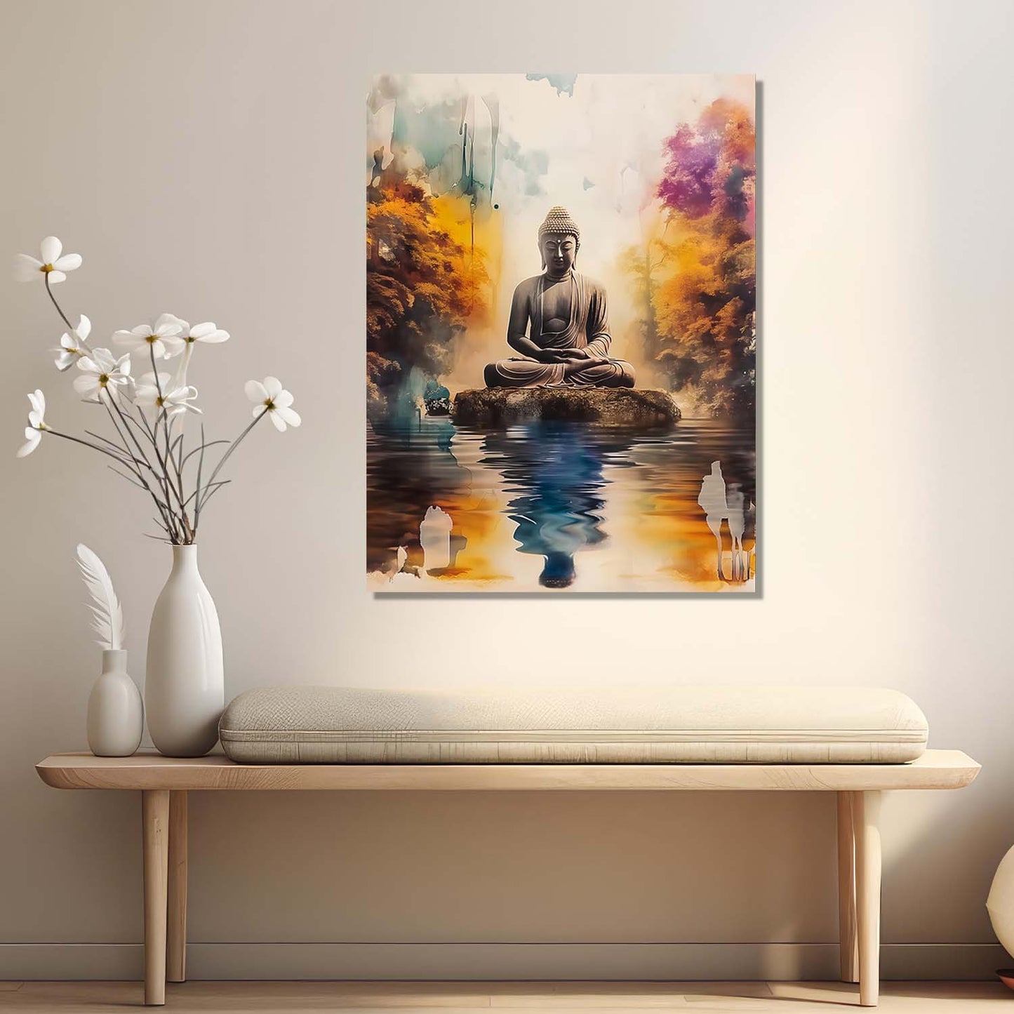 Buddha Canvas Art Print: Divine Serenity for Every Space