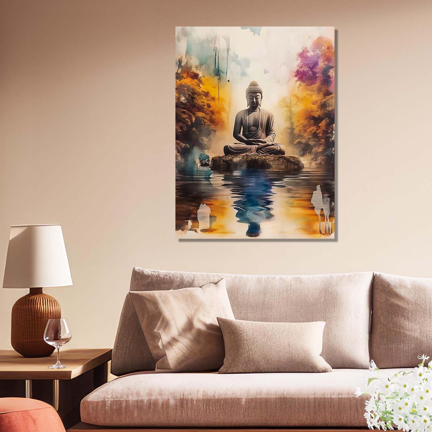 Buddha Canvas Art Print: Divine Serenity for Every Space