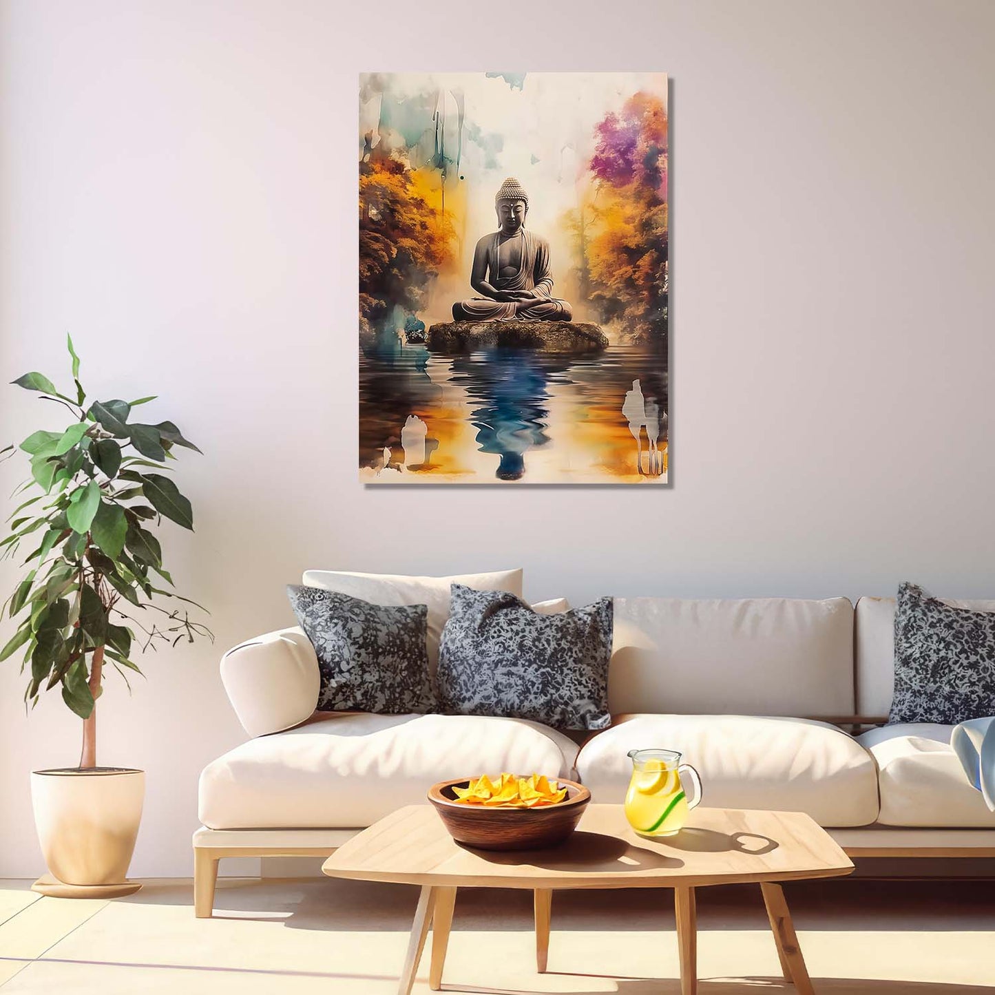 Buddha Canvas Art Print: Divine Serenity for Every Space