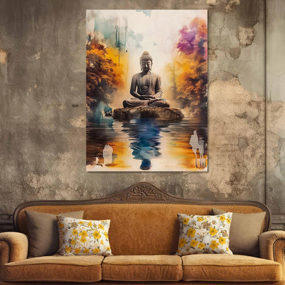 Buddha Canvas Art Print: Divine Serenity for Every Space