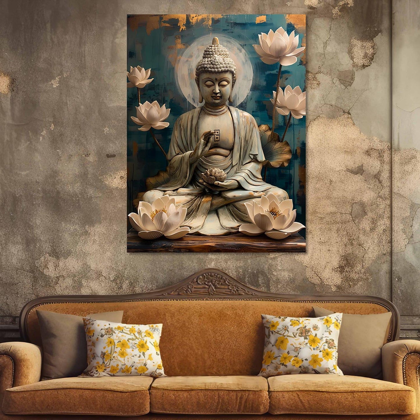 Buddha Canvas Art Print: Divine Serenity for Every Space