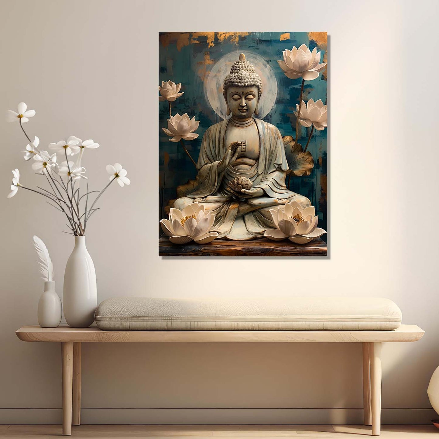 Buddha Canvas Art Print: Divine Serenity for Every Space